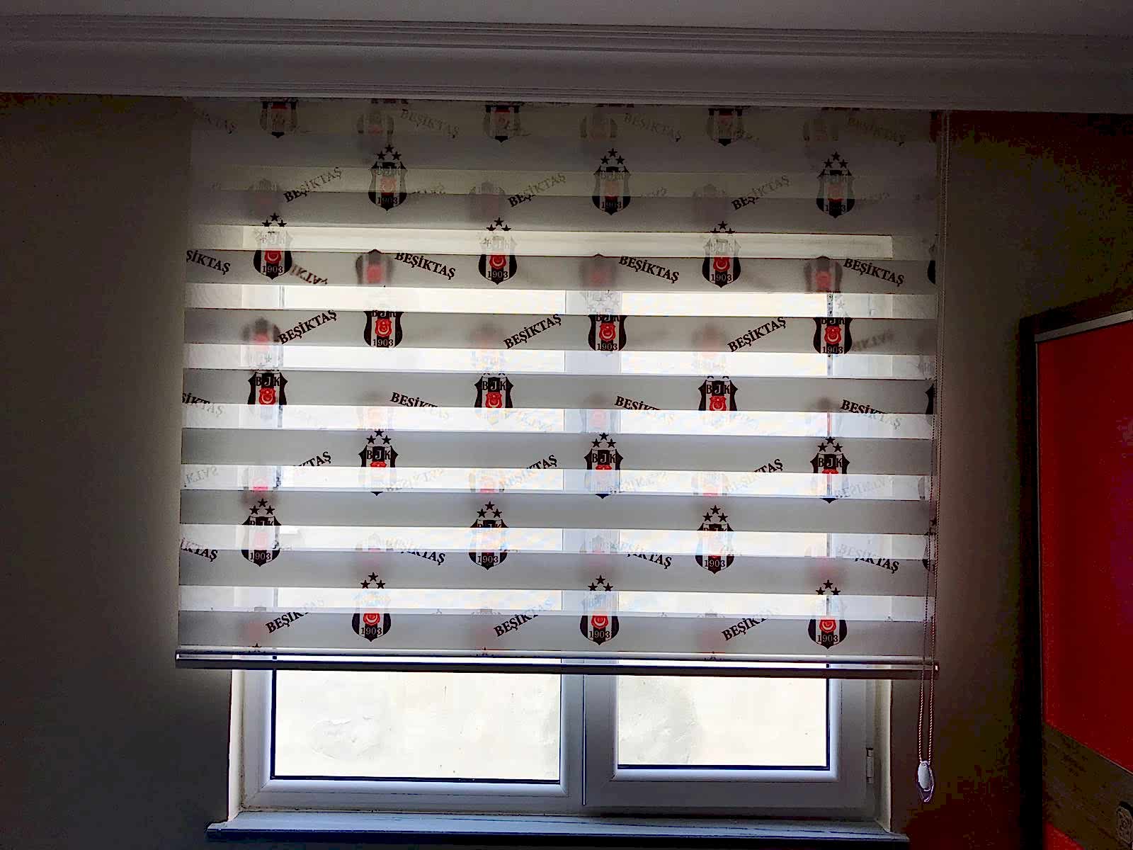 Baskılı Zebra Perde